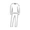 Tracksuit vector sport fashion garment man, tracksuit, vector sketch illustration