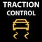 Traction Control System button. Automobile DTC code tester error. Icon vector illustration EPS 10.