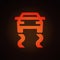 Traction control warning light