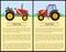 Tractor Agricultural Machine Vector Illustration