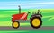 Tractor Agrimotor Machine Vector Illustration
