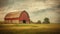 tractor barn on farm