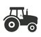 Tractor black icon.