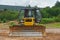 Tractor bulldozer on a caterpillar drive