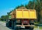 Tractor carrying sand Poland