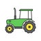 Tractor color icon