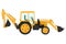 Tractor. Design of a cool large new construction equipment in yellow.