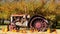 Tractor Farm Equipment Pumpkin Rural Landscape British Columbia