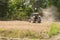 Tractor in field, Mechanism farmer rice cultivation