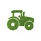 Tractor grass icon on white background