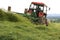 Tractor-haymaking