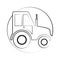 Tractor icon ilustration