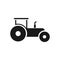 Tractor icon on white background. Agriculture vehicle sign