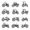 Tractor icons vector
