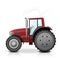 Tractor isolated on white background. Vector illustration