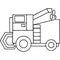 Tractor kids geometrical figures coloring page