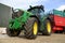 Tractor and large hydraulic farm trailer