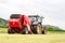 Tractor and lely baler