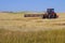 Tractor Mowing Wheat