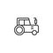 Tractor outline icon