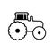 Tractor outline icon design template vector isolated