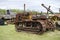 Tractor parked and rusting away.