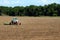 Tractor Planting Soy Bean Field