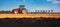 Tractor plowing the fields,  agricultural landscape