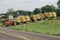 Tractor pulling flatbeds