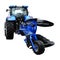 Tractor with reversible plow. Isolated image