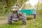 Tractor standing in the park