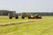 Tractor at Straw harvesting