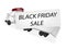 Tractor Trailer Flatbed Loading Black Friday Card