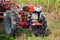 Tractor and Trailer towing at Sugarcane Field