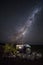 A tractor under the Milky Way