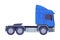 Tractor Unit as Heavy-duty Towing Engine for Hauling Semi-trailer Side View Vector Set