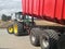 Tractor unloading potatoes