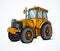 Tractor. Vector drawing