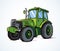 Tractor. Vector drawing