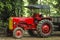 Tractor view  in agriculture farm