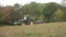 Tractor at work on an agricultural land