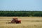 Tractor work in field