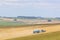 Tractor working Fields of the Pewsey Vale, Wiltshire