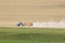 Tractor working Fields of the Pewsey Vale, Wiltshire