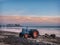 Tractors on Cromer Beach