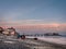 Tractors on Cromer Beach