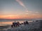 Tractors on Cromer Beach