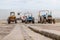 Tractors on Cromer slipway