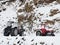 Tractors in the snowy environment