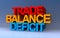 trade balance deficit on blue